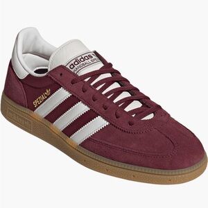 Adidas Shadow Red and White Handball Spezial Sneaker, size 7M/8W